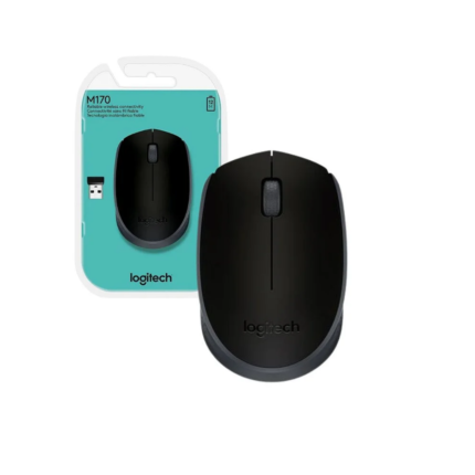 MOUSE S/FIO LOGITECH M170 NANO PRETO/CINZA 910-004940